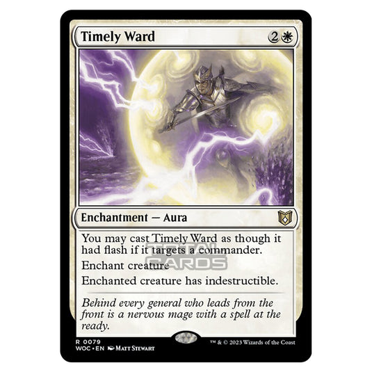 Magic The Gathering - Wilds of Eldraine - Commander - Timely Ward - 0079