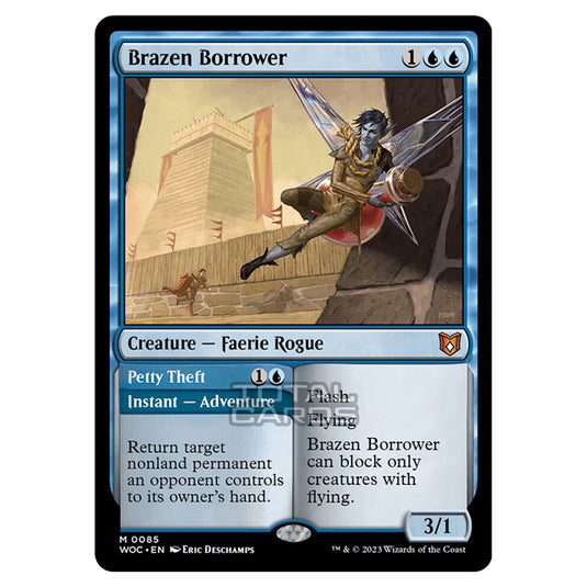 Magic The Gathering - Wilds of Eldraine - Commander - Brazen Borrower / Petty Theft - 0085