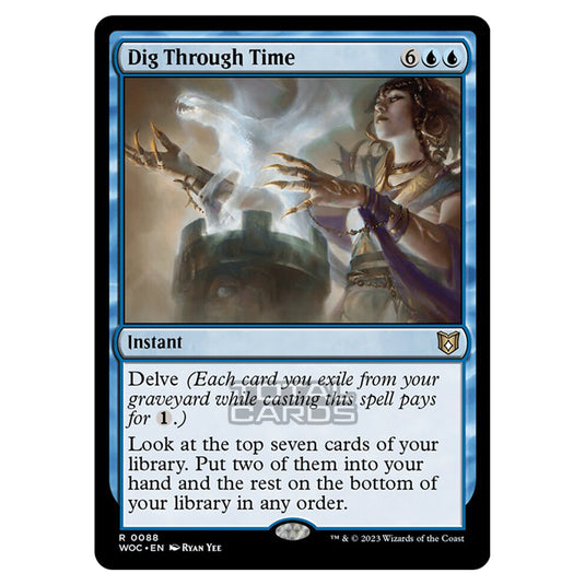 Magic The Gathering - Wilds of Eldraine - Commander - Dig Through Time - 0088