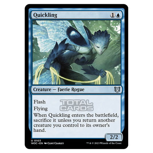 Magic The Gathering - Wilds of Eldraine - Commander - Quickling - 0103