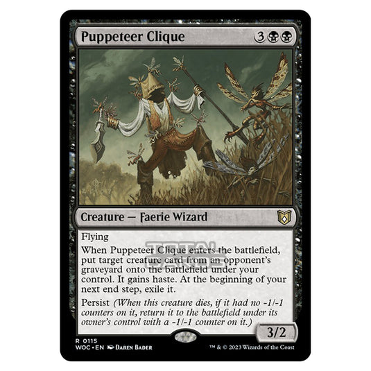 Magic The Gathering - Wilds of Eldraine - Commander - Puppeteer Clique - 0115