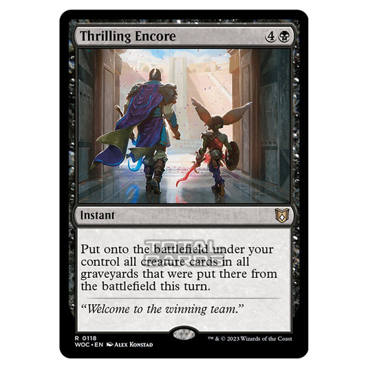 Magic The Gathering - Wilds of Eldraine - Commander - Thrilling Encore - 0118