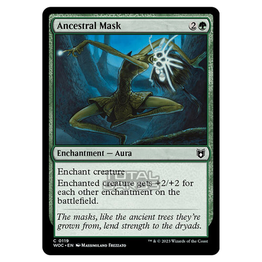 Magic The Gathering - Wilds of Eldraine - Commander - Ancestral Mask - 0119