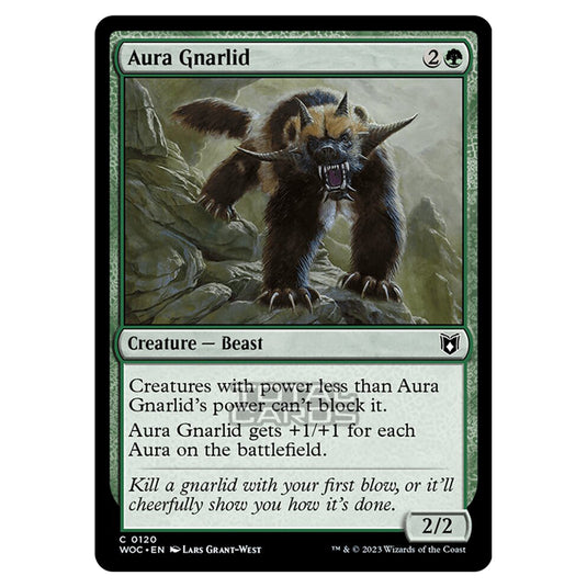 Magic The Gathering - Wilds of Eldraine - Commander - Aura Gnarlid - 0120