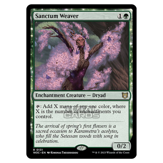 Magic The Gathering - Wilds of Eldraine - Commander - Sanctum Weaver - 0131