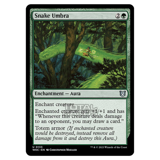 Magic The Gathering - Wilds of Eldraine - Commander - Snake Umbra - 0133