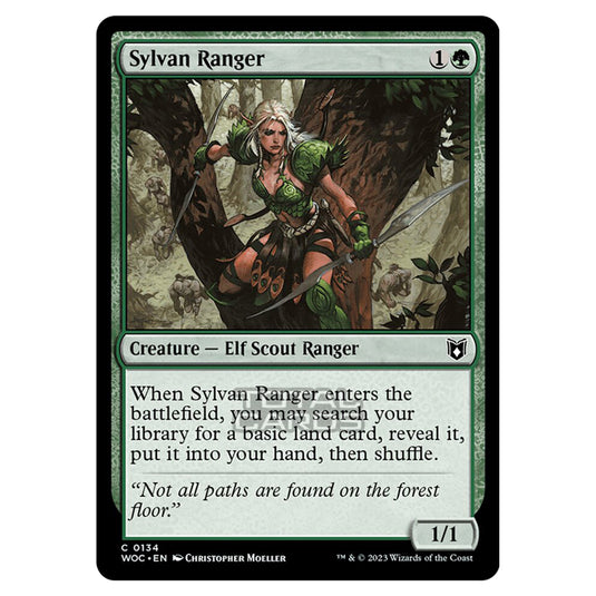 Magic The Gathering - Wilds of Eldraine - Commander - Sylvan Ranger - 0134