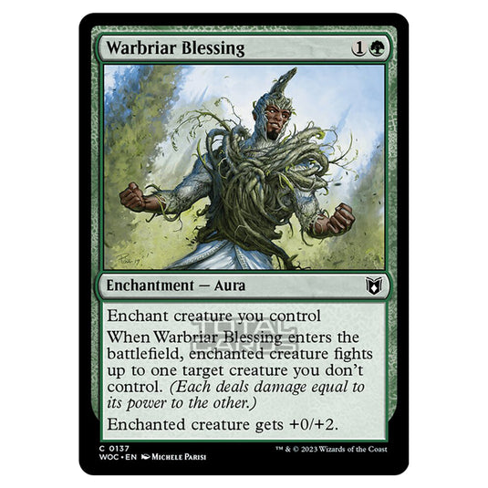 Magic The Gathering - Wilds of Eldraine - Commander - Warbriar Blessing - 0137