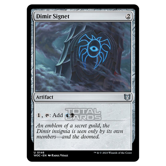 Magic The Gathering - Wilds of Eldraine - Commander - Dimir Signet - 0146