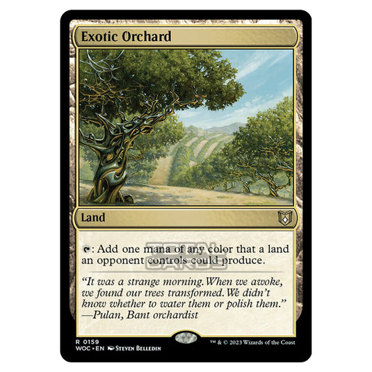 Magic The Gathering - Wilds of Eldraine - Commander - Exotic Orchard - 0159