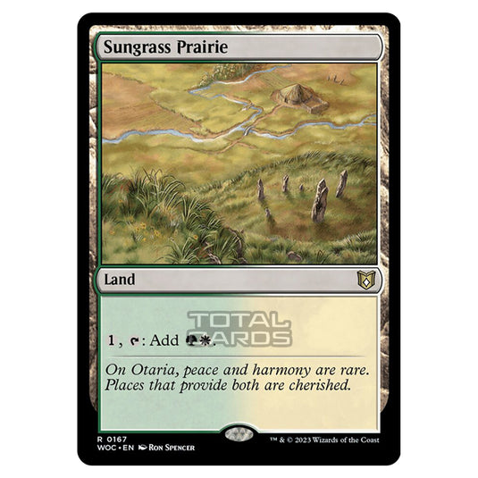 Magic The Gathering - Wilds of Eldraine - Commander - Sungrass Prairie - 0167