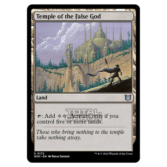 Magic The Gathering - Wilds of Eldraine - Commander - Temple of the False God - 0172