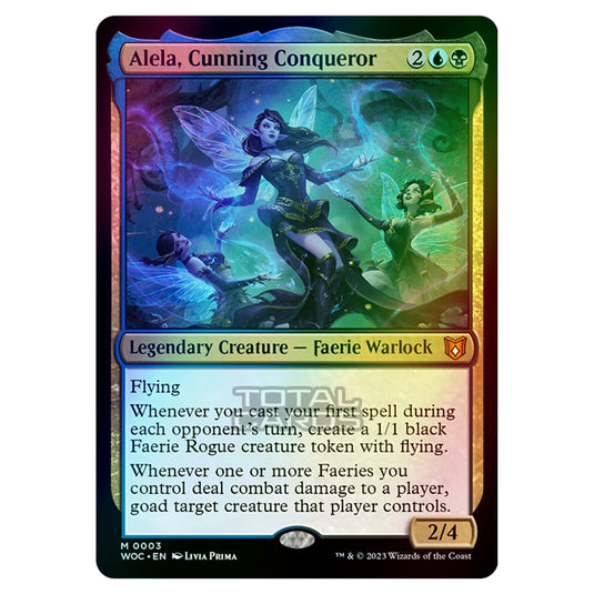 Magic The Gathering - Wilds of Eldraine - Commander - Alela, Cunning Conqueror - 0003 (Foil)