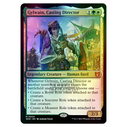 Magic The Gathering - Wilds of Eldraine - Commander - Gylwain, Casting Director - 0004 (Foil)