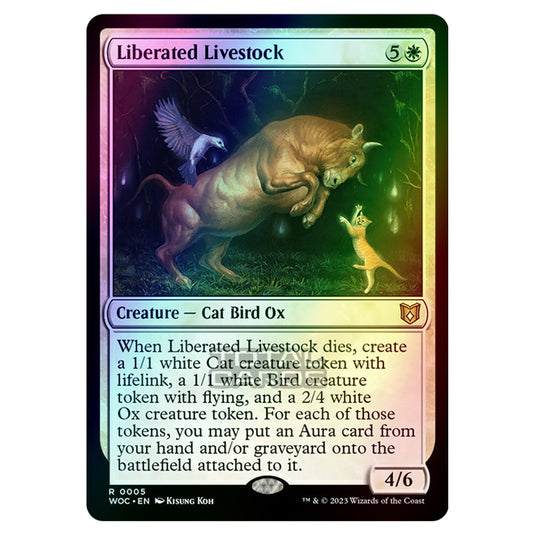 Magic The Gathering - Wilds of Eldraine - Commander - Liberated Livestock - 0005 (Foil)