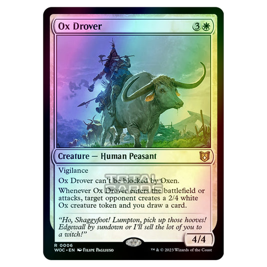 Magic The Gathering - Wilds of Eldraine - Commander - Ox Drover - 0006 (Foil)