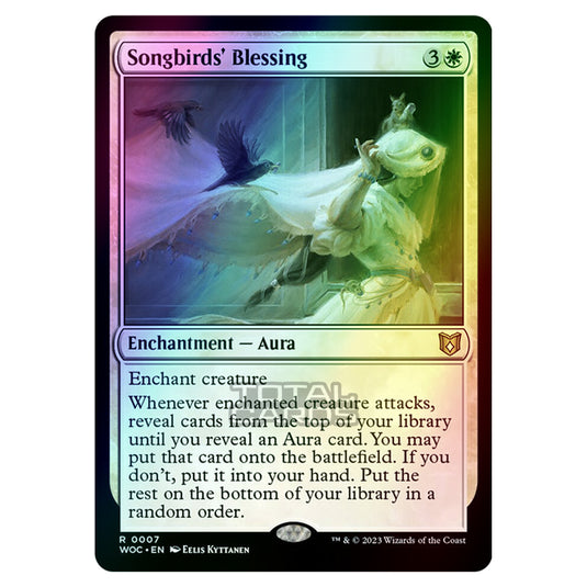 Magic The Gathering - Wilds of Eldraine - Commander - Songbirds' Blessing - 0007 (Foil)