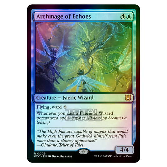 Magic The Gathering - Wilds of Eldraine - Commander - Archmage of Echoes - 0009 (Foil)