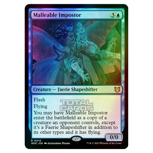 Magic The Gathering - Wilds of Eldraine - Commander - Malleable Impostor - 0010 (Foil)