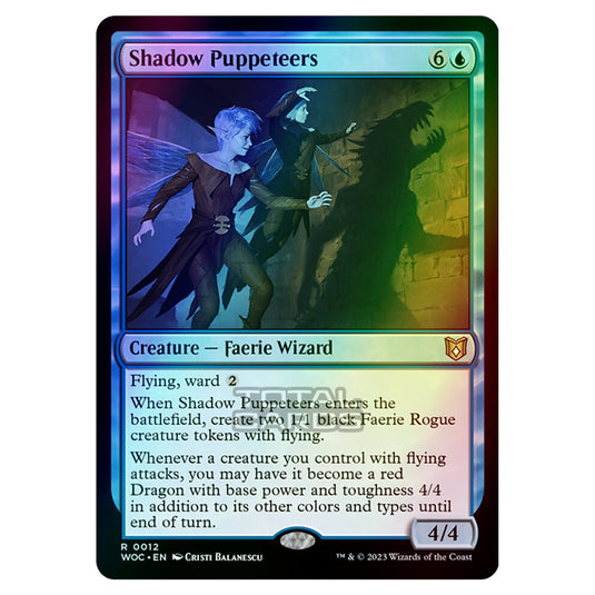 Magic The Gathering - Wilds of Eldraine - Commander - Shadow Puppeteers - 0012 (Foil)