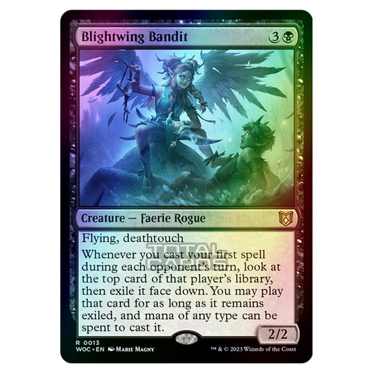 Magic The Gathering - Wilds of Eldraine - Commander - Blightwing Bandit - 0013 (Foil)