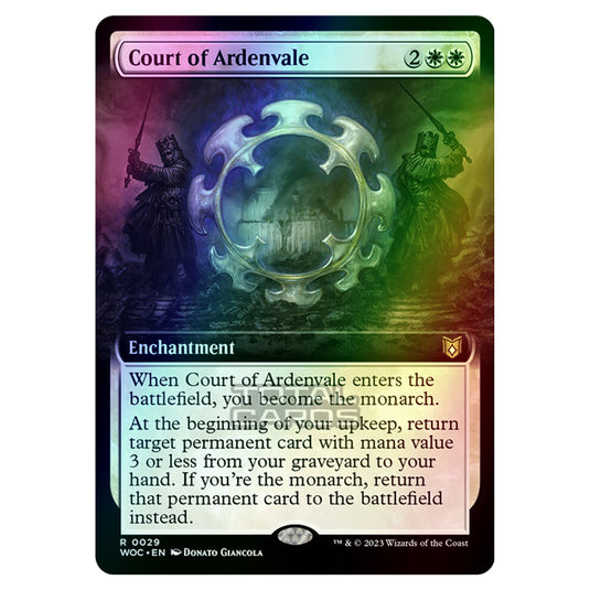 Magic The Gathering - Wilds of Eldraine - Commander - Court of Ardenvale (Extended Art) - 0029 (Foil)