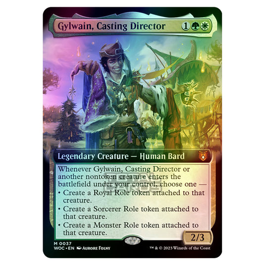 Magic The Gathering - Wilds of Eldraine - Commander - Gylwain, Casting Director (Extended Art) - 0037 (Foil)