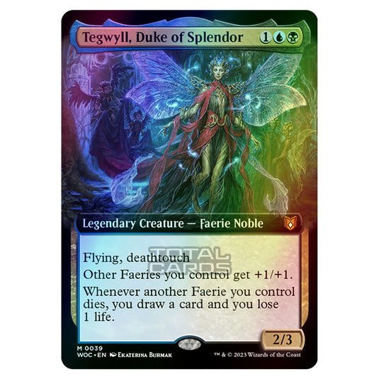 Magic The Gathering - Wilds of Eldraine - Commander - Tegwyll, Duke of Splendor (Extended Art) - 0039 (Foil)