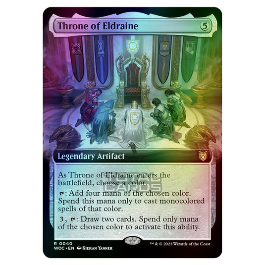 Magic The Gathering - Wilds of Eldraine - Commander - Throne of Eldraine (Extended Art) - 0040 (Foil)