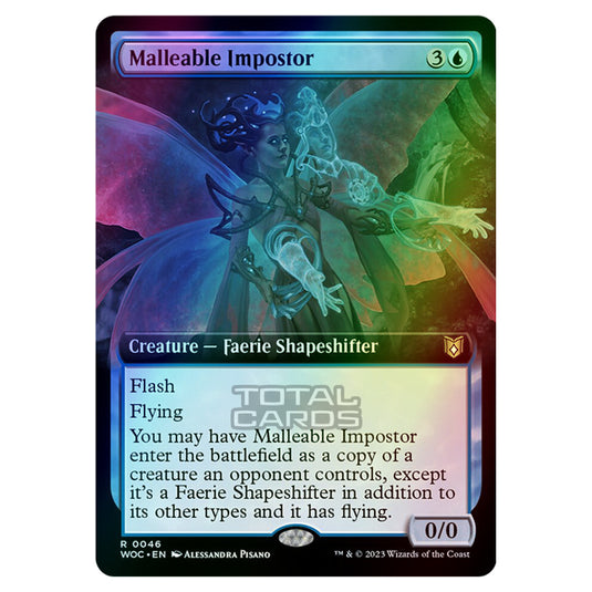 Magic The Gathering - Wilds of Eldraine - Commander - Malleable Impostor (Extended Art) - 0046 (Foil)