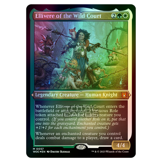 Magic The Gathering - Wilds of Eldraine - Commander - Ellivere of the Wild Court - 0057 (Foil)