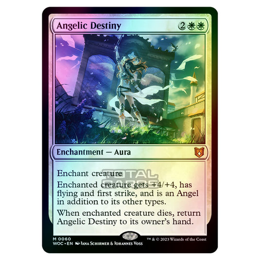 Magic The Gathering - Wilds of Eldraine - Commander - Angelic Destiny - 0060 (Foil)