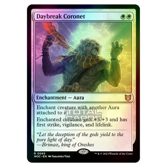 Magic The Gathering - Wilds of Eldraine - Commander - Daybreak Coronet - 0065 (Foil)