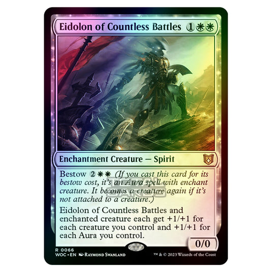 Magic The Gathering - Wilds of Eldraine - Commander - Eidolon of Countless Battles - 0066 (Foil)