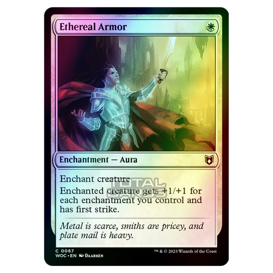 Magic The Gathering - Wilds of Eldraine - Commander - Ethereal Armor - 0067 (Foil)