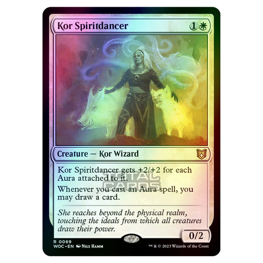 Magic The Gathering - Wilds of Eldraine - Commander - Kor Spiritdancer - 0069 (Foil)