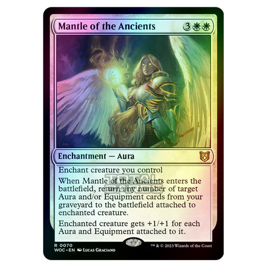 Magic The Gathering - Wilds of Eldraine - Commander - Mantle of the Ancients - 0070 (Foil)