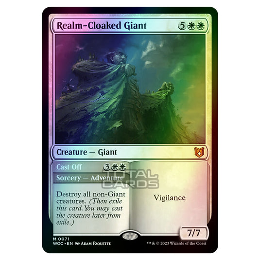 Magic The Gathering - Wilds of Eldraine - Commander - Realm-Cloaked Giant / Cast Off - 0071 (Foil)