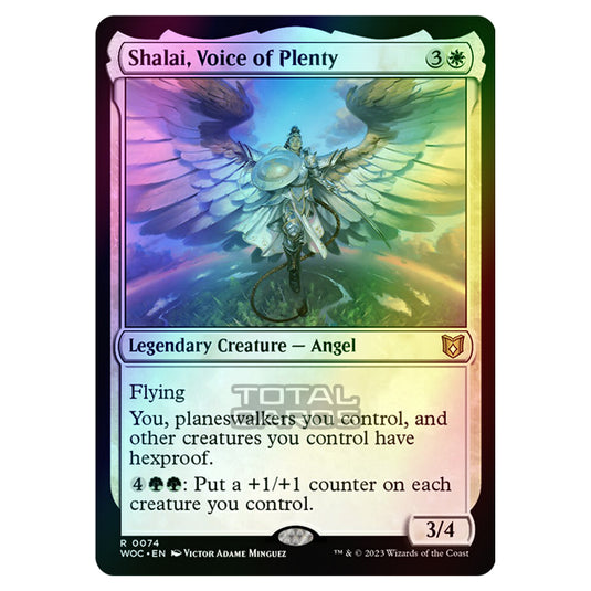 Magic The Gathering - Wilds of Eldraine - Commander - Shalai, Voice of Plenty - 0074 (Foil)