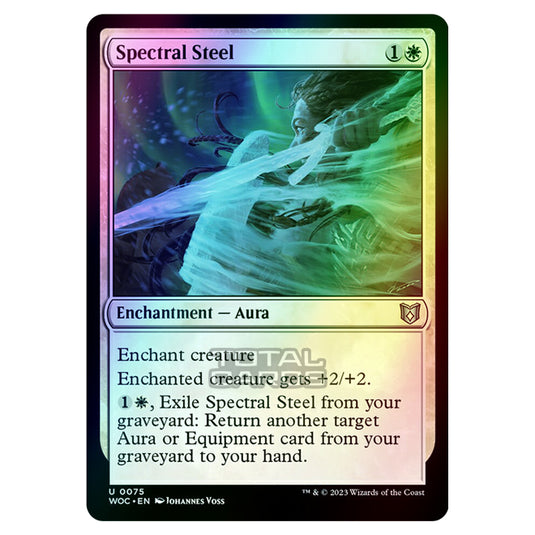 Magic The Gathering - Wilds of Eldraine - Commander - Spectral Steel - 0075 (Foil)