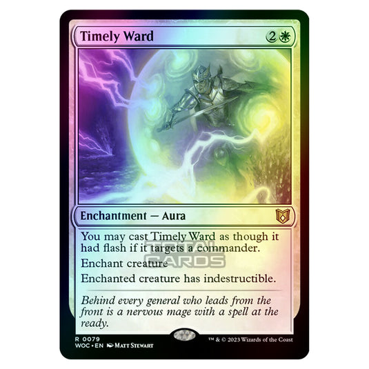 Magic The Gathering - Wilds of Eldraine - Commander - Timely Ward - 0079 (Foil)