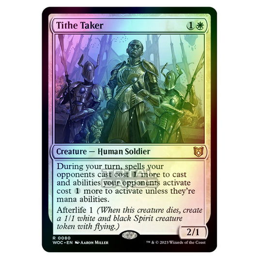 Magic The Gathering - Wilds of Eldraine - Commander - Tithe Taker - 0080 (Foil)