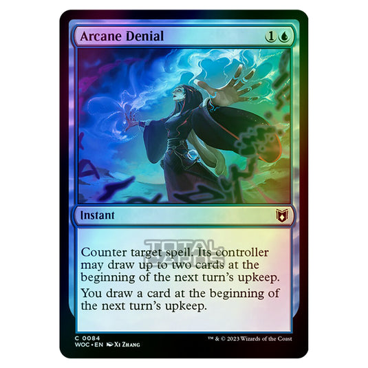 Magic The Gathering - Wilds of Eldraine - Commander - Arcane Denial - 0084 (Foil)