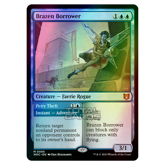 Magic The Gathering - Wilds of Eldraine - Commander - Brazen Borrower / Petty Theft - 0085 (Foil)