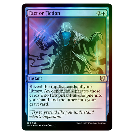 Magic The Gathering - Wilds of Eldraine - Commander - Fact or Fiction - 0090 (Foil)