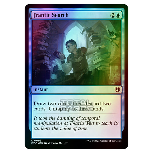 Magic The Gathering - Wilds of Eldraine - Commander - Frantic Search - 0093 (Foil)