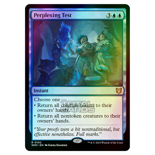 Magic The Gathering - Wilds of Eldraine - Commander - Perplexing Test - 0102 (Foil)