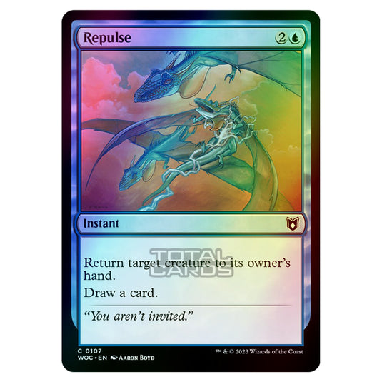 Magic The Gathering - Wilds of Eldraine - Commander - Repulse - 0107 (Foil)