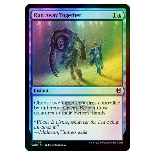 Magic The Gathering - Wilds of Eldraine - Commander - Run Away Together - 0108 (Foil)