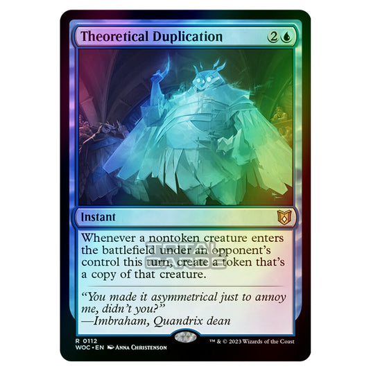 Magic The Gathering - Wilds of Eldraine - Commander - Theoretical Duplication - 0112 (Foil)
